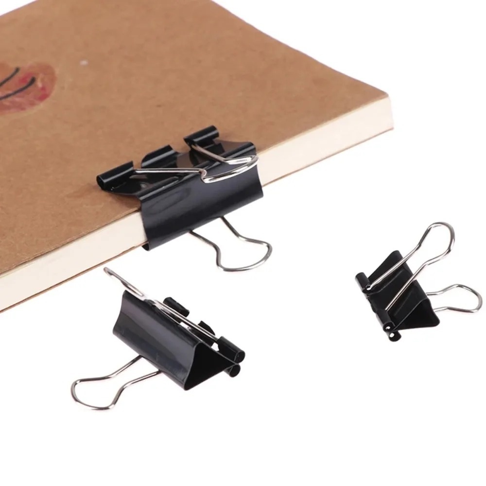 Binder Clip Assorted - 10 pièces de clips métalliques pour
