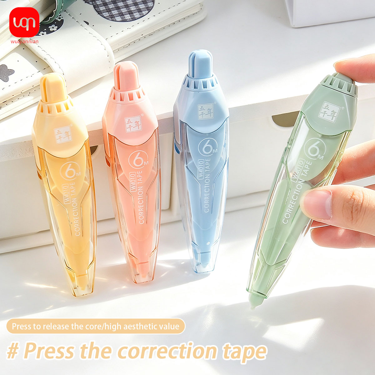 Correction Tape Roller - Ruban correcteur 6m, style stylo à