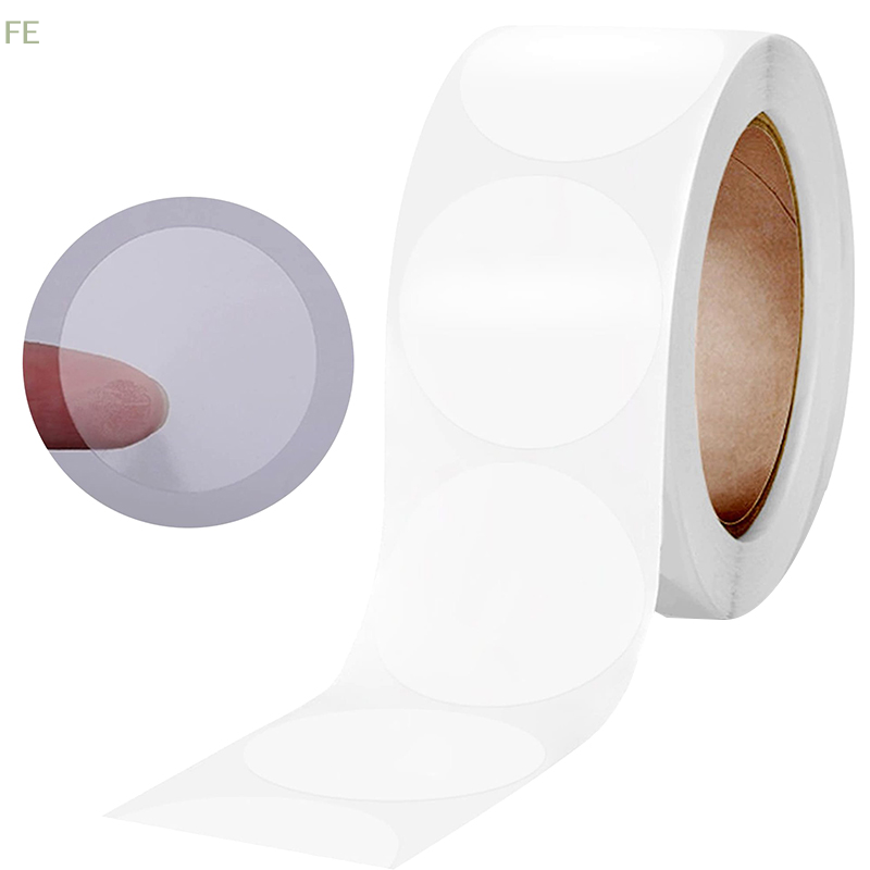Sticker Label Roll - [F] 500 pièces/rouleau Autocollants ronds transparents